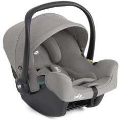 Joie - Scoica auto i-Snug 2 cu tetiera reglabila, 40-75 cm, Quartz, testata ADAC si certificata R129, Culoare: Gri deschis, Grupa: 0-13kg (0 luni - 12 luni)