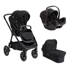 Joie - Carucior pentru copii multifunctional 3 in 1 Finiti Signature Eclipse, Culoare: Negru