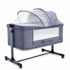 Co-Sleeper 4in1 AppeKids - Dreamy - Grey, Culoare: Albastru, Dimensiuni: 90x50