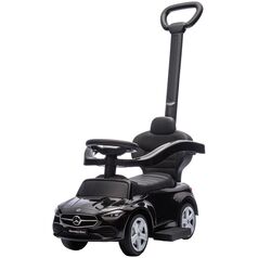 Masinuta de impins Chipolino Mercedes Benz C-Class cu maner black, Culoare: Negru