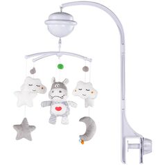 Carusel muzical pentru patut cu proiector Chipolino Hippo