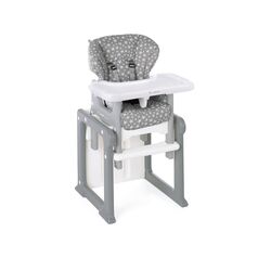 Scaun de masa, Jane, Activa Evo 2 in 1, Transformabil in birou cu scaun, Star, Culoare: Alb/Gri