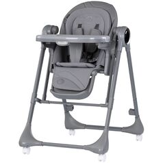 Scaun de masa si leagan electric Chipolino Master Class 2 in 1 charcoal, Culoare: Gri