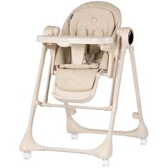 Scaun de masa si leagan electric Chipolino Master Class 2 in 1 latte, Culoare: Bej