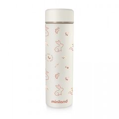Termos Lichide 450 ml Natur Bunny Miniland Baby, Culoare: Rosu, Cantitate: 450ml