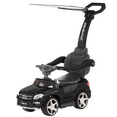 Masinuta de impins cu copertina Chipolino Mercedes Benz GL63 AMG black, Culoare: Negru