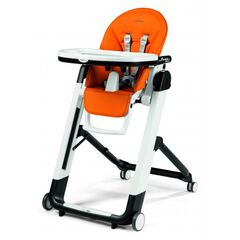 Scaun De Masa Peg Perego, Siesta 2 in 1 Follow Me Arancia, Culoare: Portocaliu