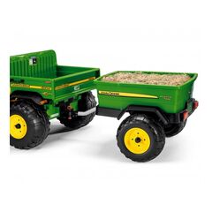 Remorca Peg Perego John Deere Adventure, 3 ani+, Negru / Verde / Galben
