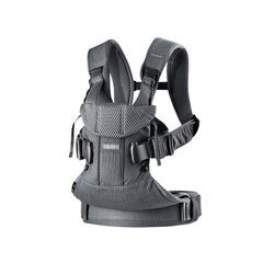 BabyBjorn - Marsupiu anatomic One Air - Anthracite, 3D Mesh, Culoare: Gri