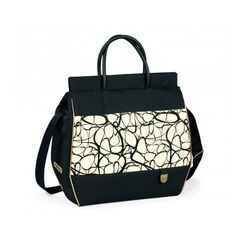 Geanta carucior Peg Perego Graphic Gold, Negru / Bej, Culoare: Crem