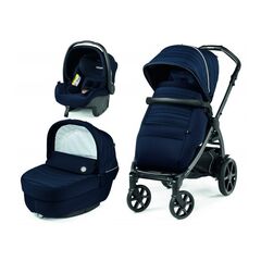 Carucior 3 in 1 Peg Perego Book, Primoviaggio SL,  0 - 22 kg, Eclipse, Bleumarin, Culoare: Albastru