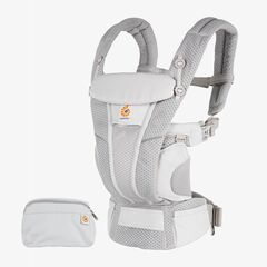 Marsupiu OMNI Breeze Pearl Grey Ergobaby, Culoare: Gri deschis