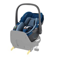 Scaun Auto I-Size Pebble 360 + Baza FamilyFix 360 Maxi-Cosi Essential Blue, Culoare: Albastru, Grupa: 0-13kg (0 luni - 12 luni)
