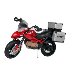 Motocicleta electrica Peg Perego Ducati Enduro, 12V, 3 ani +, Negru / Rosu