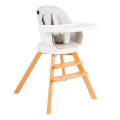 Scaun de masa 3 in 1 Juju Eat&Twist, Gri, Culoare: Gri