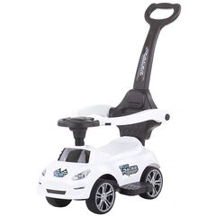Masinuta de impins Chipolino Turbo white cu maner, Culoare: Alb
