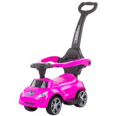 Masinuta de impins Chipolino Turbo pink cu maner, Culoare: Roz