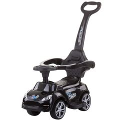 Masinuta de impins Chipolino Turbo black cu maner, Culoare: Negru