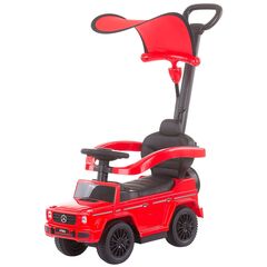 Masinuta de impins Chipolino Mercedes G350 red cu maner si copertina, Culoare: Rosu