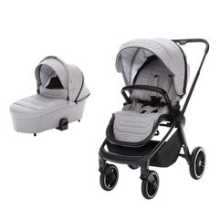 ZOPA - Carucior 2 in 1 Move Silver Grey/Black, Culoare: Gri deschis