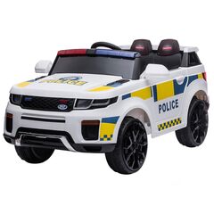 Masinuta electrica Chipolino Police SUV white, Culoare: Alb, Capacitate acumulator: 12V