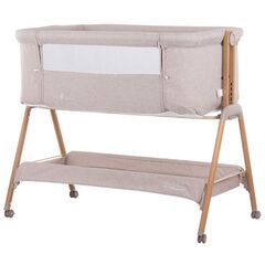 Patut Co-Sleeper Chipolino Sweet Dreams mocca wood, Culoare: Crem