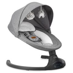Balansoar electric MoMi Lami, Dark Grey, Culoare: Gri