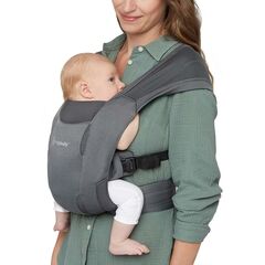 Marsupiu Ergobaby Embrace Soft Air Mesh Wasted Black, Culoare: Gri