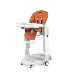 Scaun de masa 3 in 1 Peg Perego Tatamia Follow Me, 0-15 Kg, Wonder Orange, Portocaliu, Culoare: Portocaliu