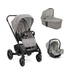 Joie – Carucior multifunctional 3 in 1 Chrome Pebble, Culoare: Gri