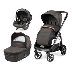 Carucior 3 in 1 Peg Perego Veloce, Lounge,  0 - 22 kg, 500, Negru/Gri, Culoare: Gri/Negru