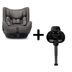Nuna - Set Scaun auto rotativ i-Size TODL next Granite, 40-105 cm + Baza isofix BASE next i-Size pentru TODL next