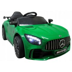 Masinuta electrica cu telecomanda Mercedes AMG GTR-S R-Sport - Verde, Culoare: Verde, Capacitate acumulator: 12V