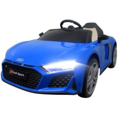 Masinuta electrica cu telecomanda Audi R8 - 107 cm R-Sport - Albastru, Culoare: Albastru, Capacitate acumulator: 12V
