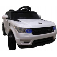 Masinuta electrica cu telecomanda si roti din spuma EVA Cabrio F1 R-Sport - Alb, Culoare: Alb, Capacitate acumulator: 6V