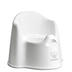 BabyBjorn - Olita cu protectie spate Potty Chair White, Culoare: Alb