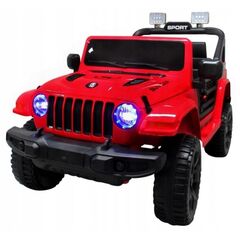Masinuta electrica cu telecomanda cu baterii si functie de balansare Jeep X10 TS-159 R-Sport - Rosu, Culoare: Rosu, Capacitate acumulator: 12V