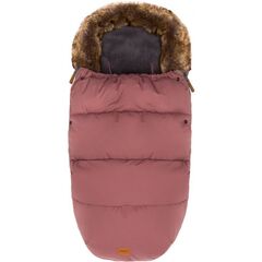 Sac de iarna cu guler blanita detasabil, pentru carucior, Roz pudra, 100x50 cm, Fillikid, Culoare: Rosu