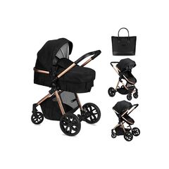 Carucior transformabil 2in1 Momi Limuru - Black, Culoare: Negru