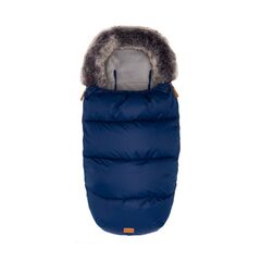 Sac de iarna cu guler blanita detasabil, pentru carucior, Navy, 100x50 cm, Fillikid, Culoare: Albastru