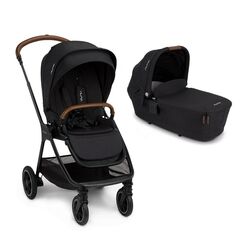 Nuna - Carucior compact TRIV Next Caviar 2 in 1, Culoare: Negru