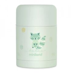 Termos mancare solida 600 ml Mint Miniland, Culoare: Verde, Cantitate: 600ml