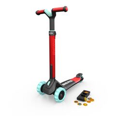 Trotineta BERG Nexo Rosu Pliabila cu Lumini si Magnet, Culoare: Rosu