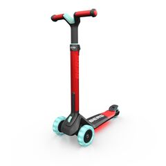 Trotineta BERG Nexo Rosu Pliabila cu Lumini LED, Culoare: Rosu