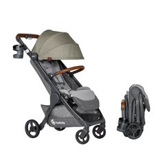 Carucior Compact Metro+ Deluxe Ergobaby Empire State Green, Culoare: Verde