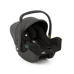 Joie - Scoica auto i-Snug 2 cu tetiera reglabila, nastere-75 cm Shale, testata ADAC, Culoare: Negru, Grupa: 0-13kg (0 luni - 12 luni)