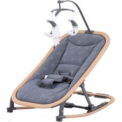 Scaunel balansoar Chipolino Velvet graphite wood, Culoare: Gri