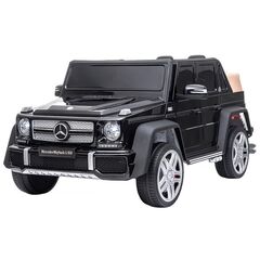 Masinuta electrica Chipolino SUV Mercedes Maybach G650 black cu scaun din piele si roti EVA, Culoare: Negru, Capacitate acumulator: 12V