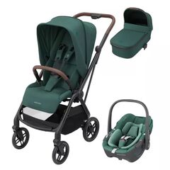 Sistem 3in1 Maxi-Cosi Leona2 ESSENTIAL GREEN, Culoare: Verde, Model: 3 in 1