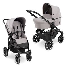 Carucior 2 in 1 Salsa 4 AIR Biscuit ABC Design, Culoare: Gri deschis, Model: 2 in 1
